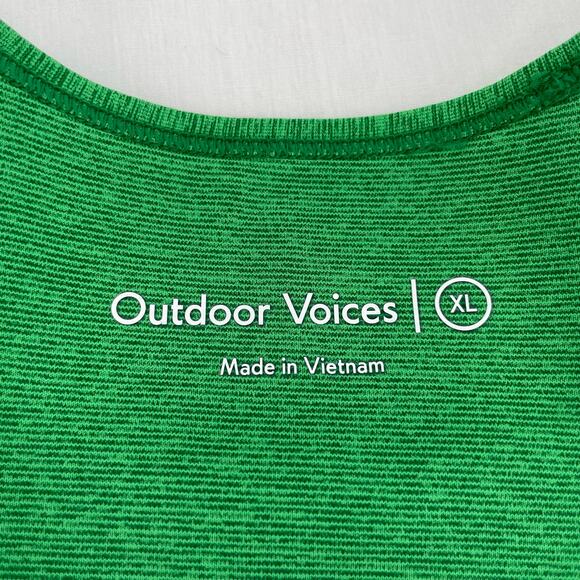 Outdoor Voices Pine Set 7/8 Warmup Leggings & Athena Bra Top Bright Green Set XL - Picture 9 of 16